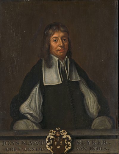 Porträtt av Joan Maetsuyker, generalguvernör i Nederländska Ostindien av Jacob Coeman (copy after)
