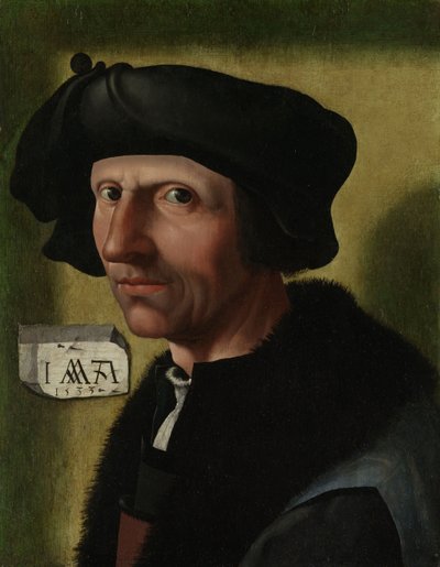 Porträtt av Jacob Cornelisz van Oostsanen, c.1533 av Jacob Cornelisz van Oostsanen