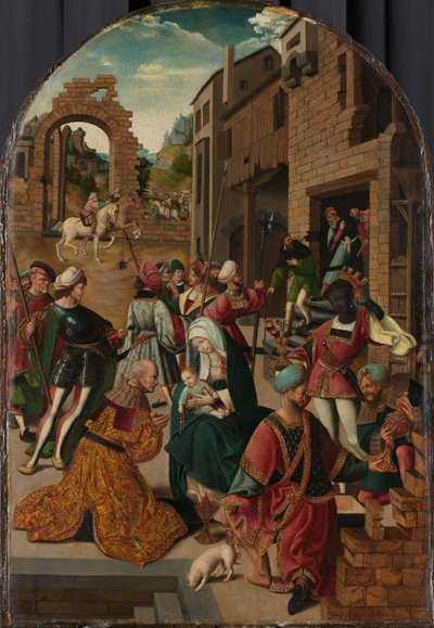 De tre vise männens tillbedjan, ca 1510 (olja på pannå) av Jacob Cornelisz van Oostsanen