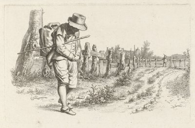 Resenär på en landsväg Studietryck / Etudes gravées (serietitel) av Jacob Ernst Marcus