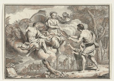 Ceres visar sig för bönderna Föreställningar från Virgils Bucolia (serietitel) av Jacob Folkema