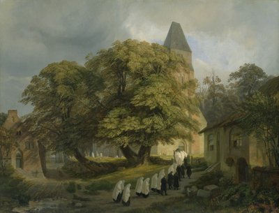 Elstorfs kyrkogård, nära Hamburg, 1837 av Jacob Gensler