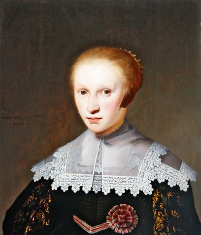 Ett porträtt av en ung dam, 10 år gammal 1/2 av Jacob Gerritsz Cuyp