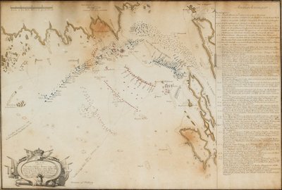 Slaget vid Viborg Bay, 1790 Karta, 1790 av Jacob Gillberg