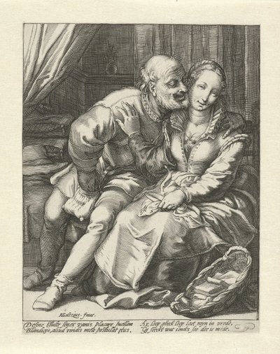 Avslag på en gammal man av Jacob Goltzius (II)