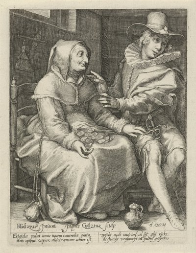 ojämlik kärlek av Jacob Goltzius (II)