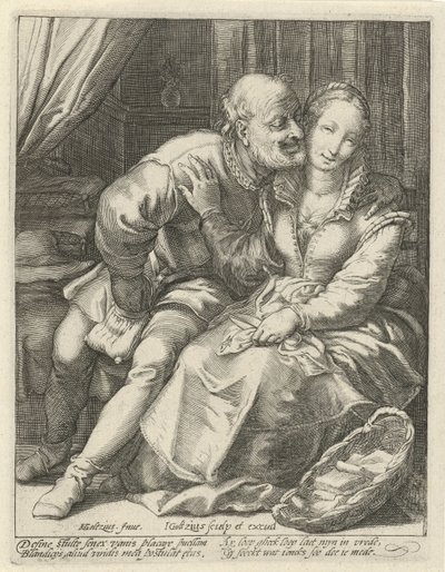 ojämlik kärlek av Jacob Goltzius (II)