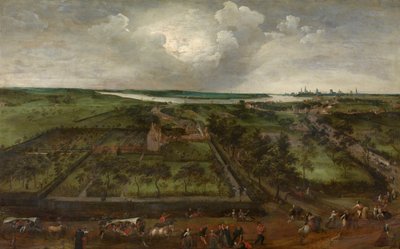Byn vid Scheldt av Jacob Grimmer
