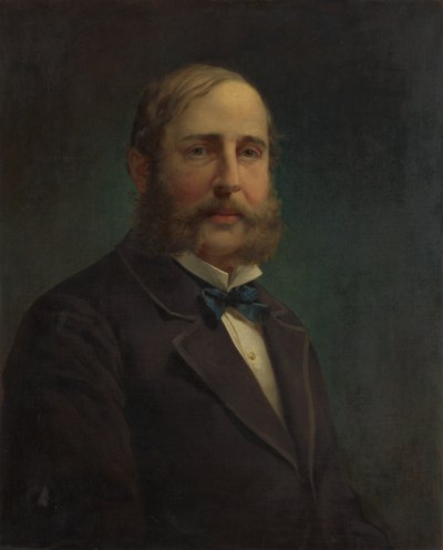 Självporträtt, 1870-80. av Jacob Hart Lazarus