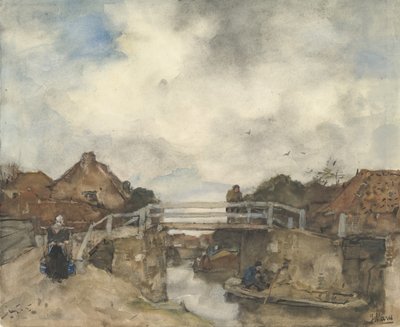 Holländska kanalen, Rijswijk, andra hälften av 1800-talet. av Jacob Henricus Maris