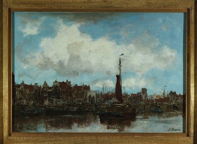 Utsikt över Amsterdam av Jacob Henricus or Hendricus Maris