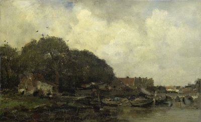 Utsikt över hamnen av Jacob Henricus or Hendricus Maris