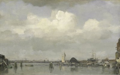 Utsikt över hamnen av Jacob Henricus or Hendricus Maris