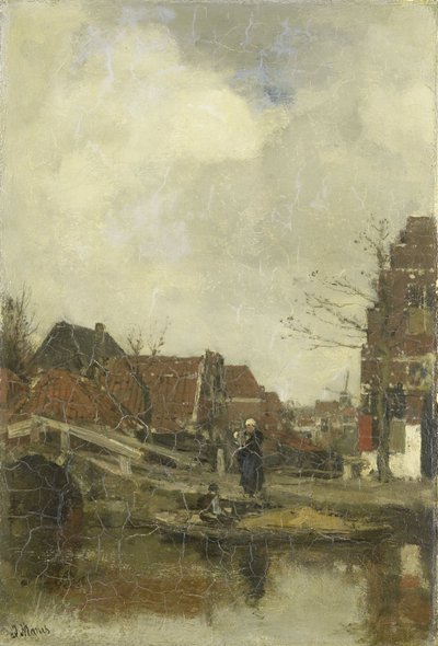 Gamla kvarter vid vattnet av Jacob Henricus or Hendricus Maris