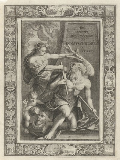 Fantasi tämjer fars tid Titelsida för: J.C. Weyerman. De holländska konstmålarnas och konstmålarnas livsbeskrivningar, 1729 av Jacob Houbraken
