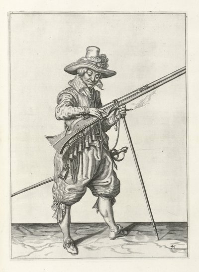 Musketör på vakt, ca 1600 av Jacob II de Gheyn