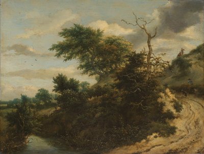 Sandig spår i sanddynerna Sandstig i sanddynerna av Jacob van Ruisdael