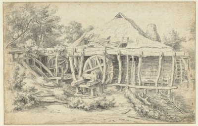 Vy över en vattenkvarn av Jacob van Ruisdael