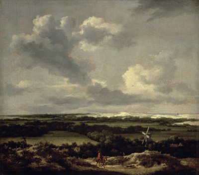 Landskap med sanddyner nära Haarlem (olja på duk) av Jacob van Ruisdael