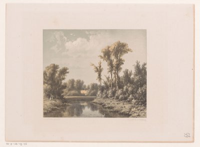 Landskap med flod av Jacob Jan van der Maaten
