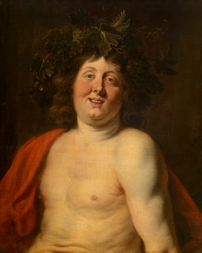 Bacchus (olja på duk) av Jacob Jordaens