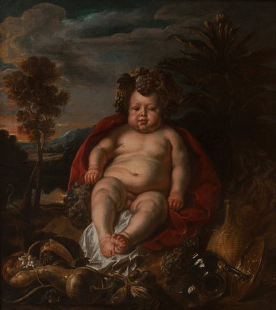 Bacchus som barn av Jacob Jordaens