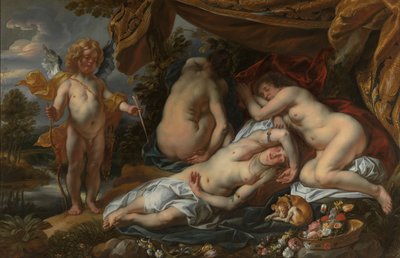 Cupid and Psyche (olja på duk) av Jacob Jordaens