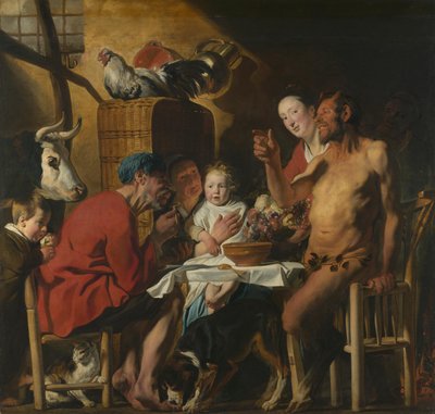 Satyren hos bonden av Jacob Jordaens