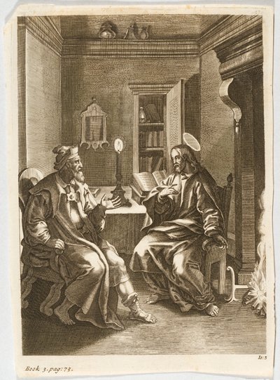 Jesus undervisar Nikodemus av Jacob Jordaens