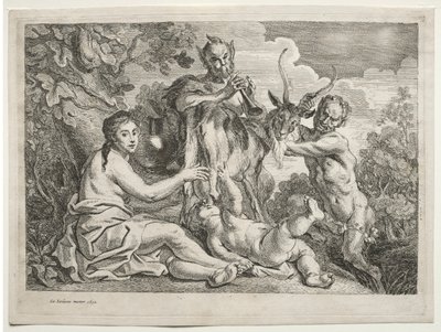 Jupiter fick näring av geten Almathea, 1652. av Jacob Jordaens