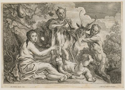 Jupiter som får näring av geten Amalthea av Jacob Jordaens