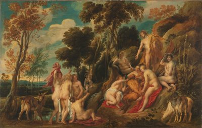 Marsyas straffas av muserna av Jacob Jordaens