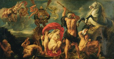 Neptunus skapar hästen av Jacob Jordaens