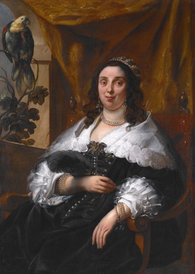 Porträtt av en dam av Jacob Jordaens