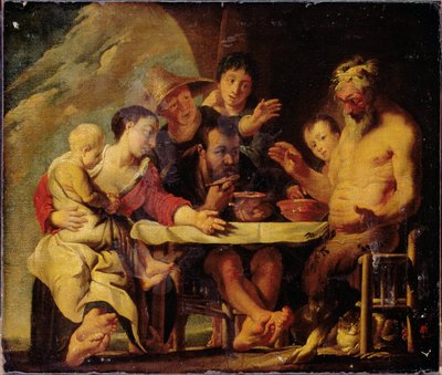 Satyr och bönder av Jacob Jordaens
