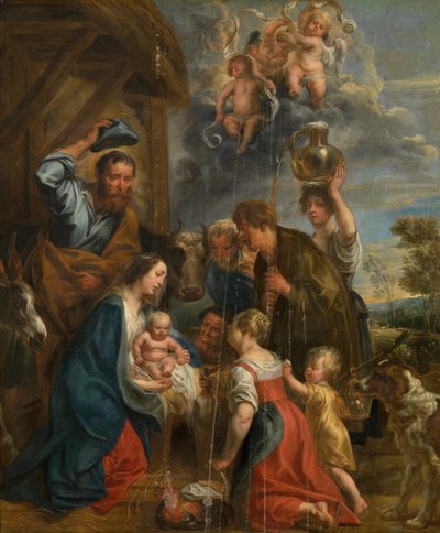 Herdarnas tillbedjan av Jacob Jordaens