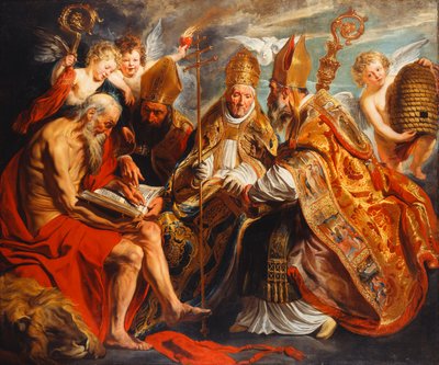 Kyrkans fyra läkare, av Jacob Jordaens