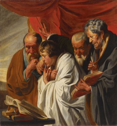De fyra evangelisterna av Jacob Jordaens