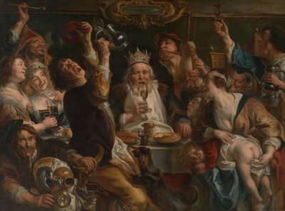 Kungen dricker av Jacob Jordaens