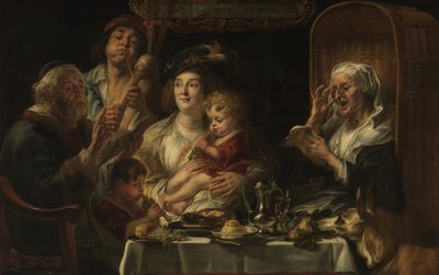De gamla sjunger, de unga kvittrar av Jacob Jordaens