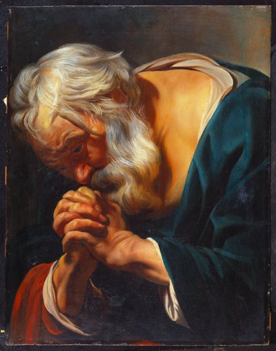 Den ångerfulle St Peter av Jacob Jordaens