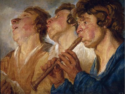 Tre Buskers av Jacob Jordaens
