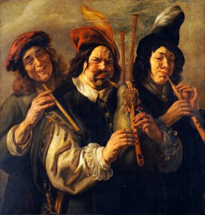 Tre musiker av Jacob Jordaens