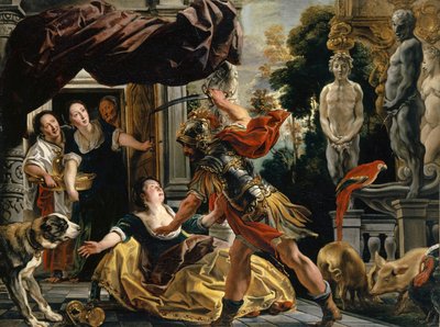 Ulysses och Circe, ca 1630-1634. av Jacob Jordaens