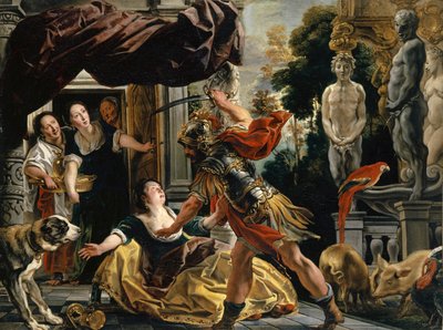 Ulysses hotar Circe, ca 1630-35 av Jacob Jordaens