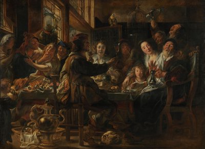 Såsom de gamla sjunga, kvittra de unga av Jacob Jordaens