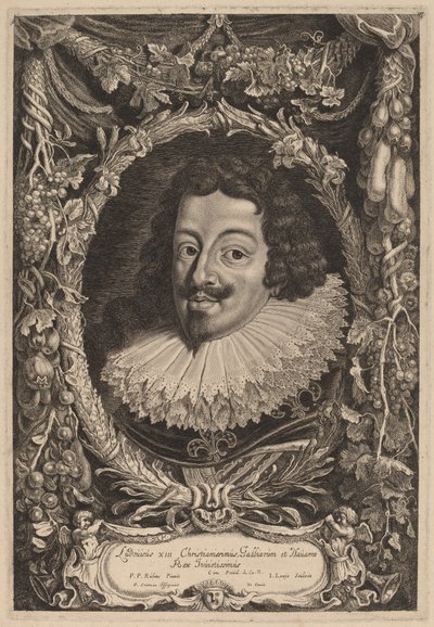 Ludvig XIII, kung av Frankrike av Jacob Louis after Sir Peter Paul Rubens