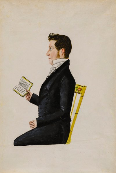 Porträtt av George Musser, ca. 1826. av Jacob Maentel