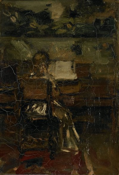Flicka vid pianot av Jacob Maris