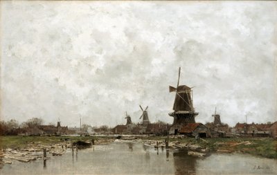 De fem väderkvarnarna av Jacob Maris